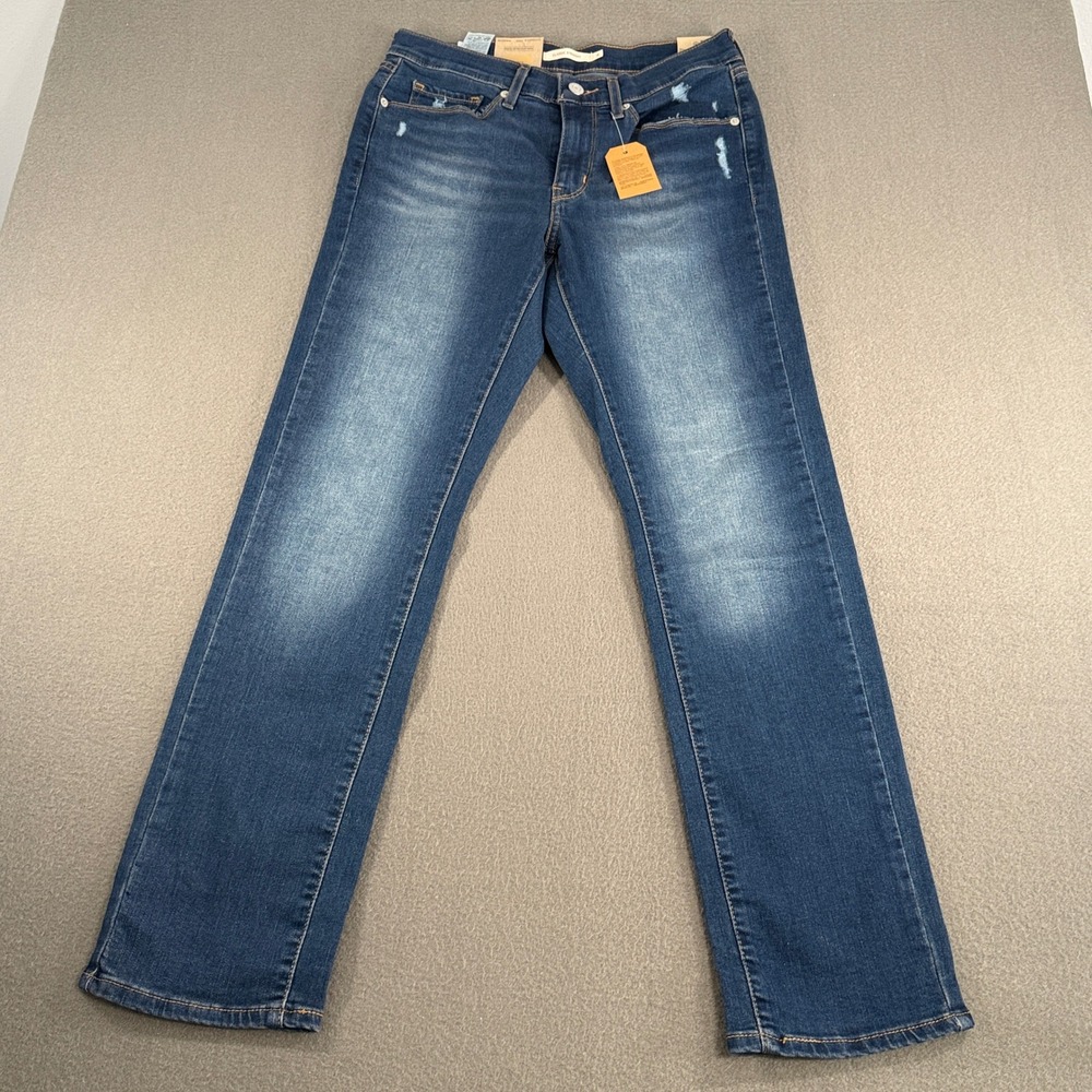 Levi's Classic Straight Jeans Womens Size 4 M Blue Mid Rise 392500112